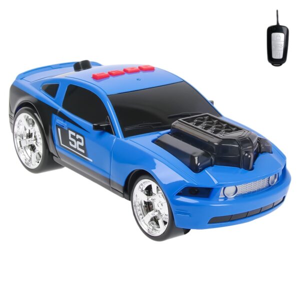 Plavi trkački automobil na baterije