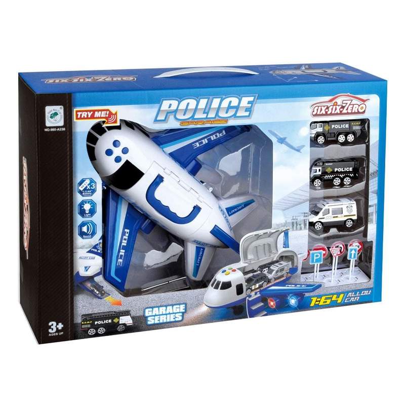 SET Avion - policijska garaza 1:64 mali ali online prodavnica online prodaja internet kupovina