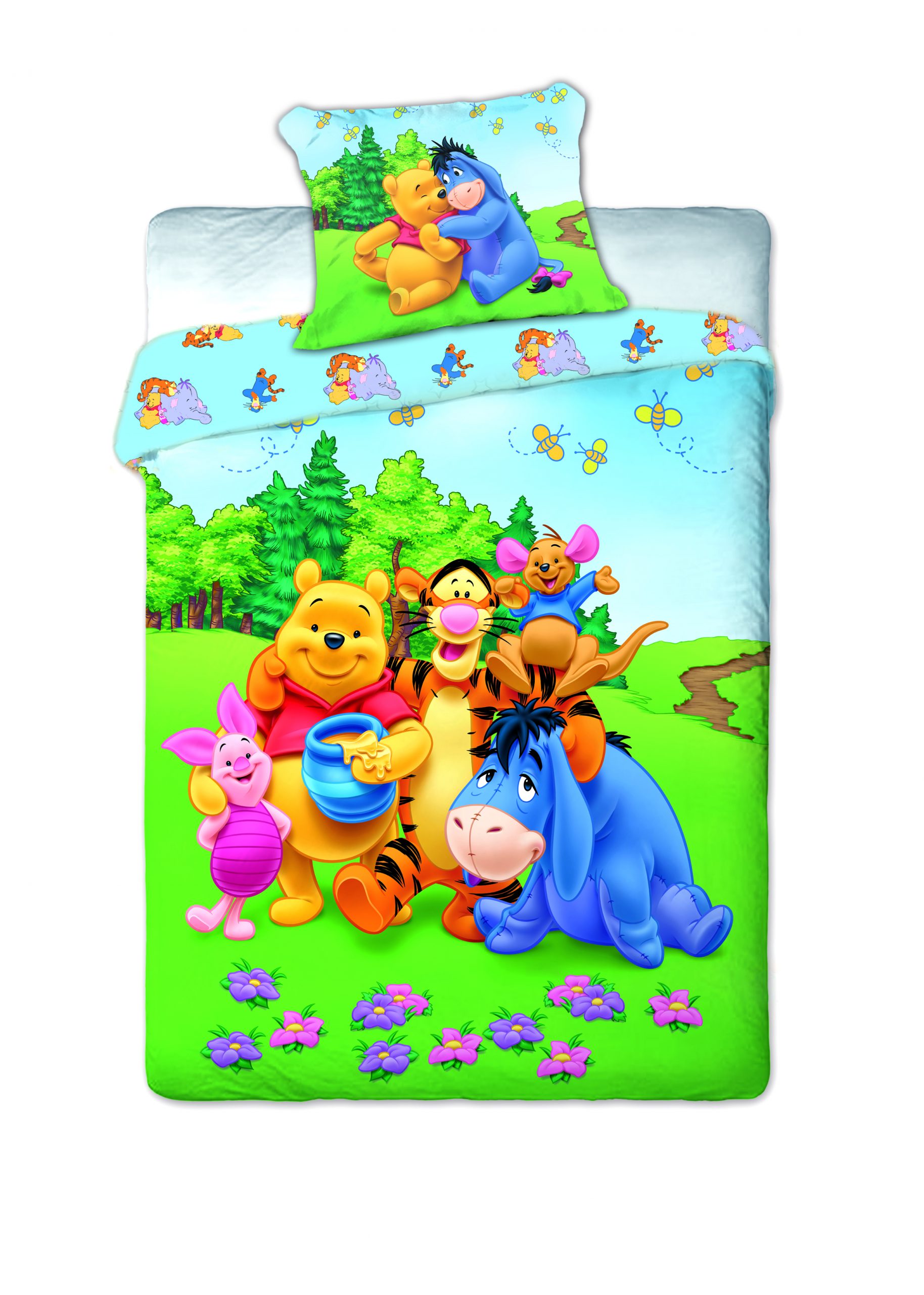 Posteljina za decu Winnie the Pooh 160x200+70x80cm-5904003371561