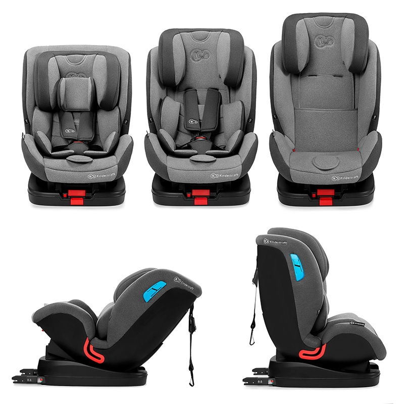 Kinderkraft auto sediste vado GREY ISOFIX 0-18KG 0-25KG mali ali online prodavnica online prodaja internet kupovina