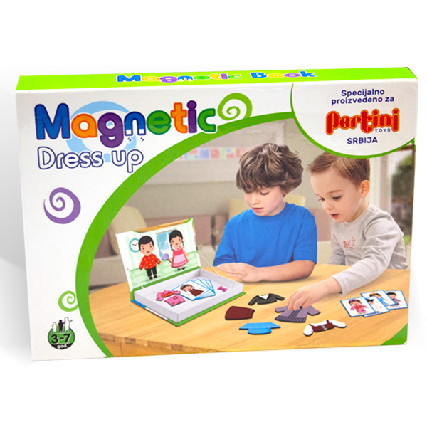 Magnetni set oblačenje sa magnetnom tablom i elementima