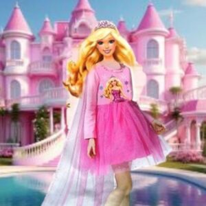 Barbika kostim-haljina za maskenbal – Barbie tema – prikaz kostima