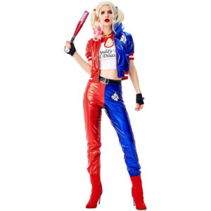 Harley Quinn kostim – pantalone, jakna i top – prikaz kostima