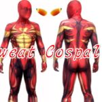 Iron Man kostim – crveno-zlatni model univerzalne veličine – prikaz kostima