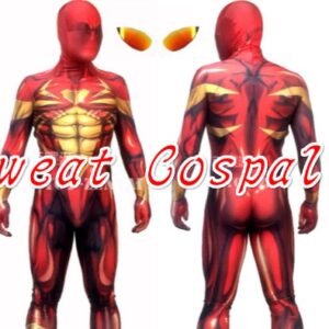 Iron Man kostim – crveno-zlatni model univerzalne veličine – prikaz kostima