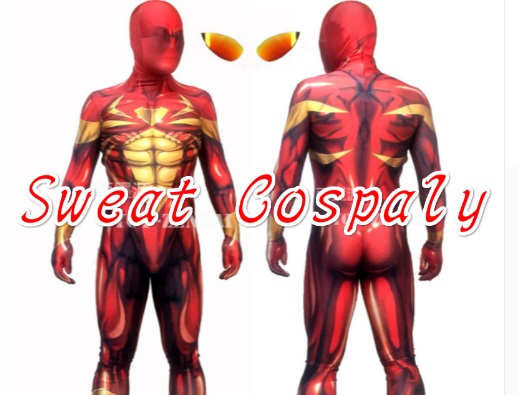 Iron Man kostim – crveno-zlatni model univerzalne veličine – prikaz kostima