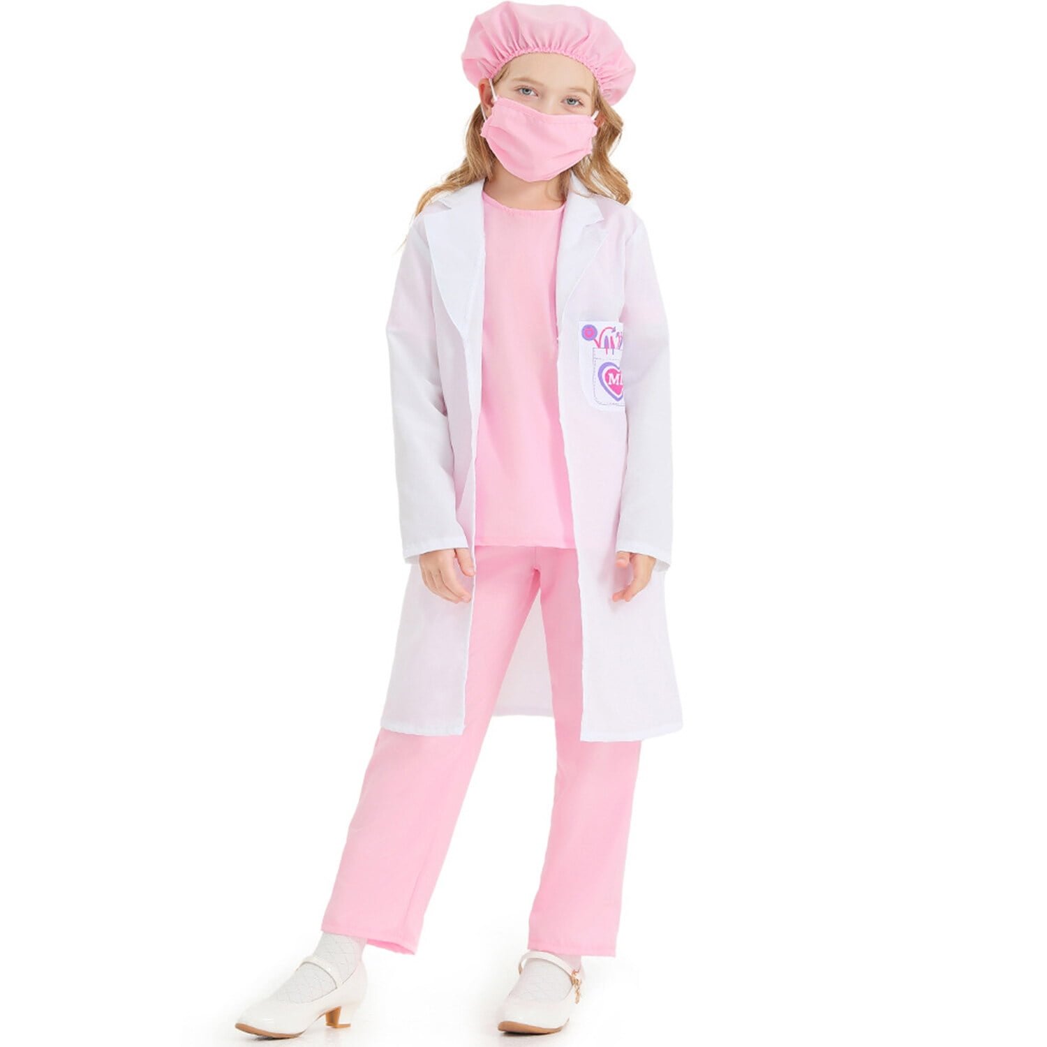 Roze doktorka kostim – dečiji medicinski komplet bez mantila – dodatni prikaz 4