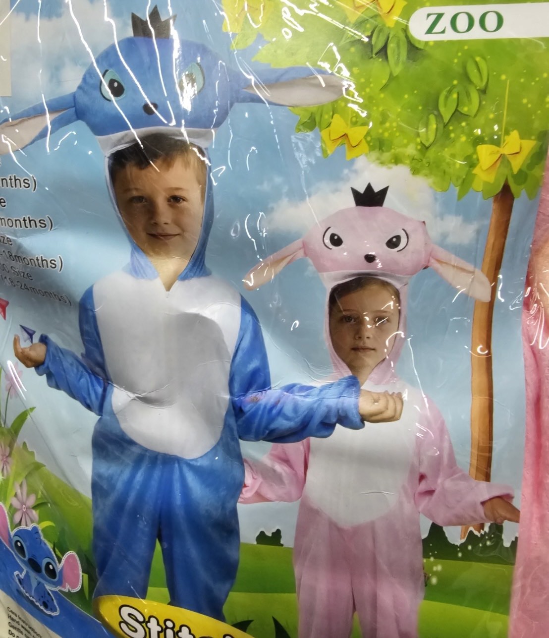 Roze Stič kostim za decu – četiri veličine – prikaz kostima