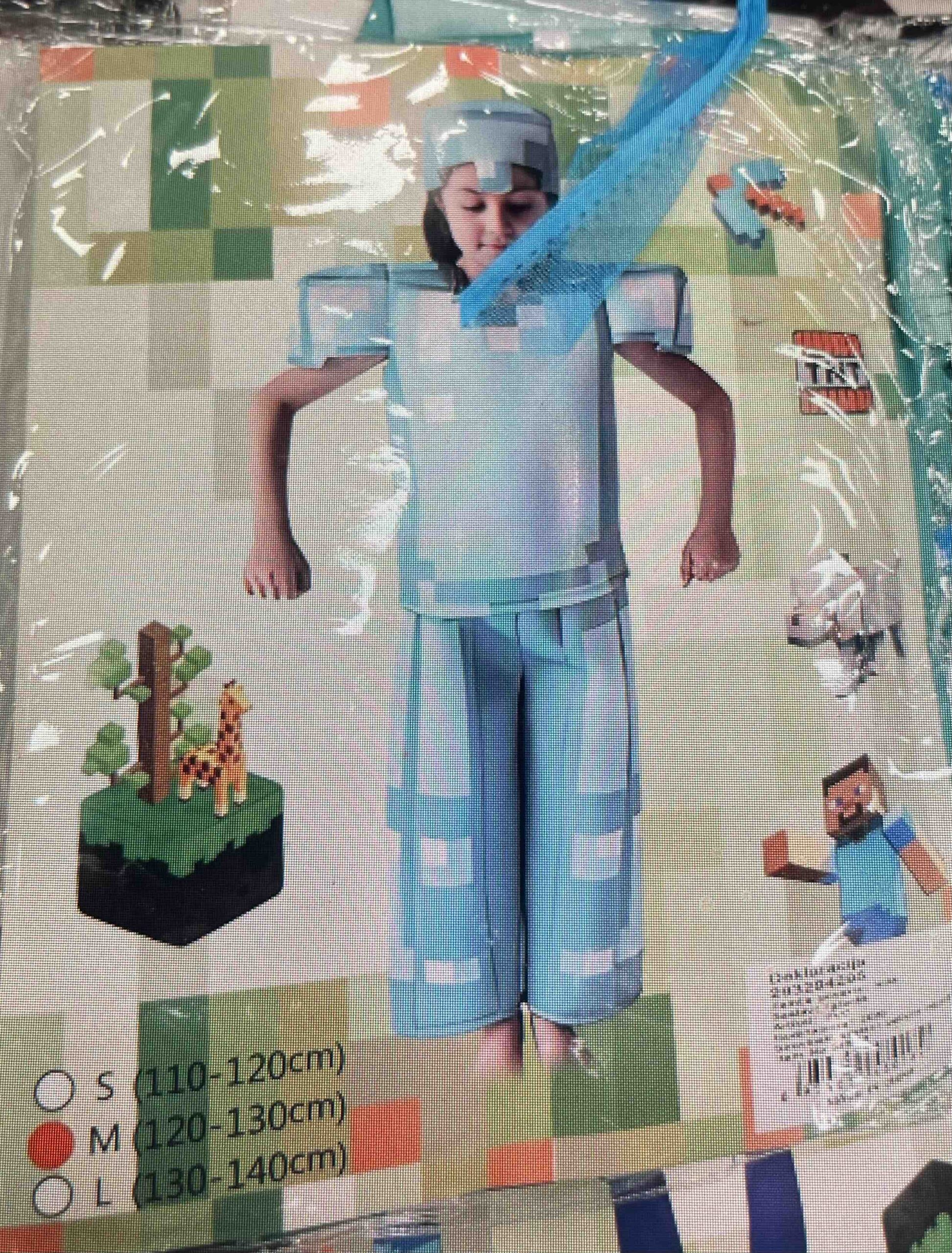 Tirkizno-plavi Minecraft dečiji kostim – dodatni prikaz 3