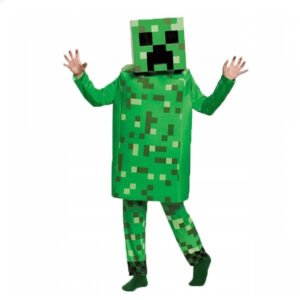 Zeleni Minecraft kostim za decu – S, M i L – prikaz kostima