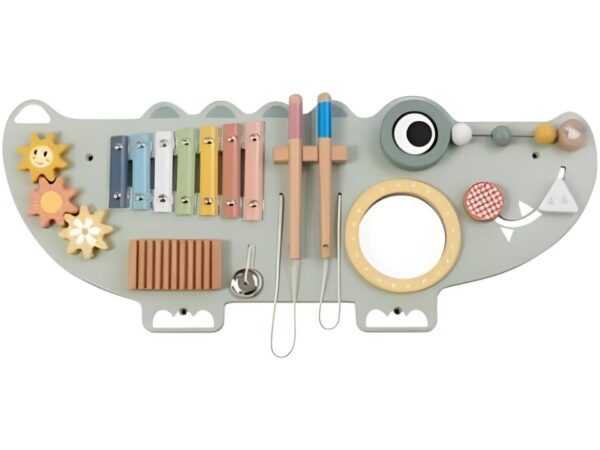 Tooky Toy drvena muzička tabla Krokodil – fotografija 1