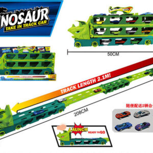Dino transporter sa autićima i stazom – fotografija 1