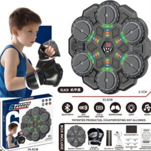 Elektronska meta za boks sa rukavicama, svetlom i muzikom – fotografija 1