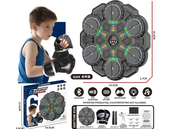 Elektronska meta za boks sa rukavicama, svetlom i muzikom – fotografija 1