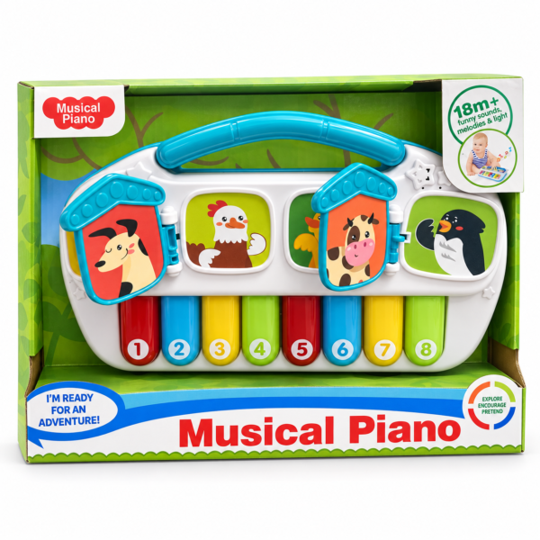 Piano muzički sa životinjama – fotografija 1