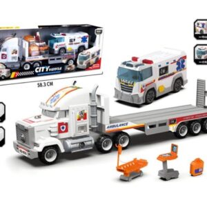 City transporter sa hitnom pomoći, figurom i priborom za igru