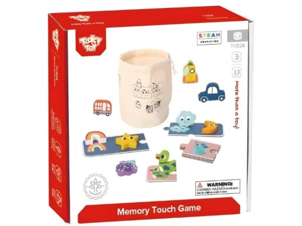 Tooky Toy drvena igra prepoznavanja oblika dodirom TH324 – fotografija 1