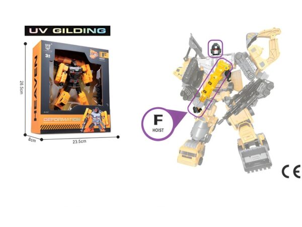 Žuto-crni robot Citronator sa UV detaljima – fotografija 1